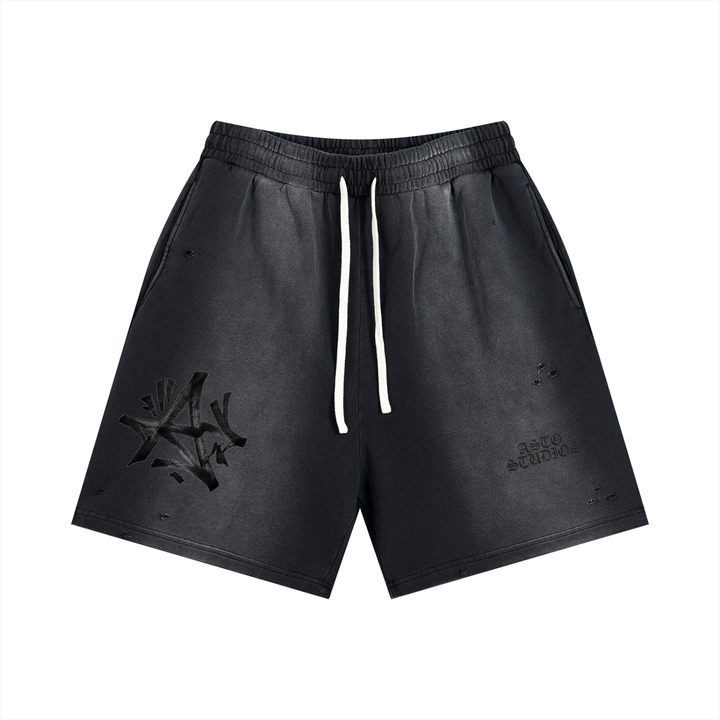 Sun Fade Distressed Shorts